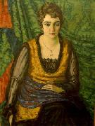 konrad magi A portrait of Alvine Kapp oil painting reproduction